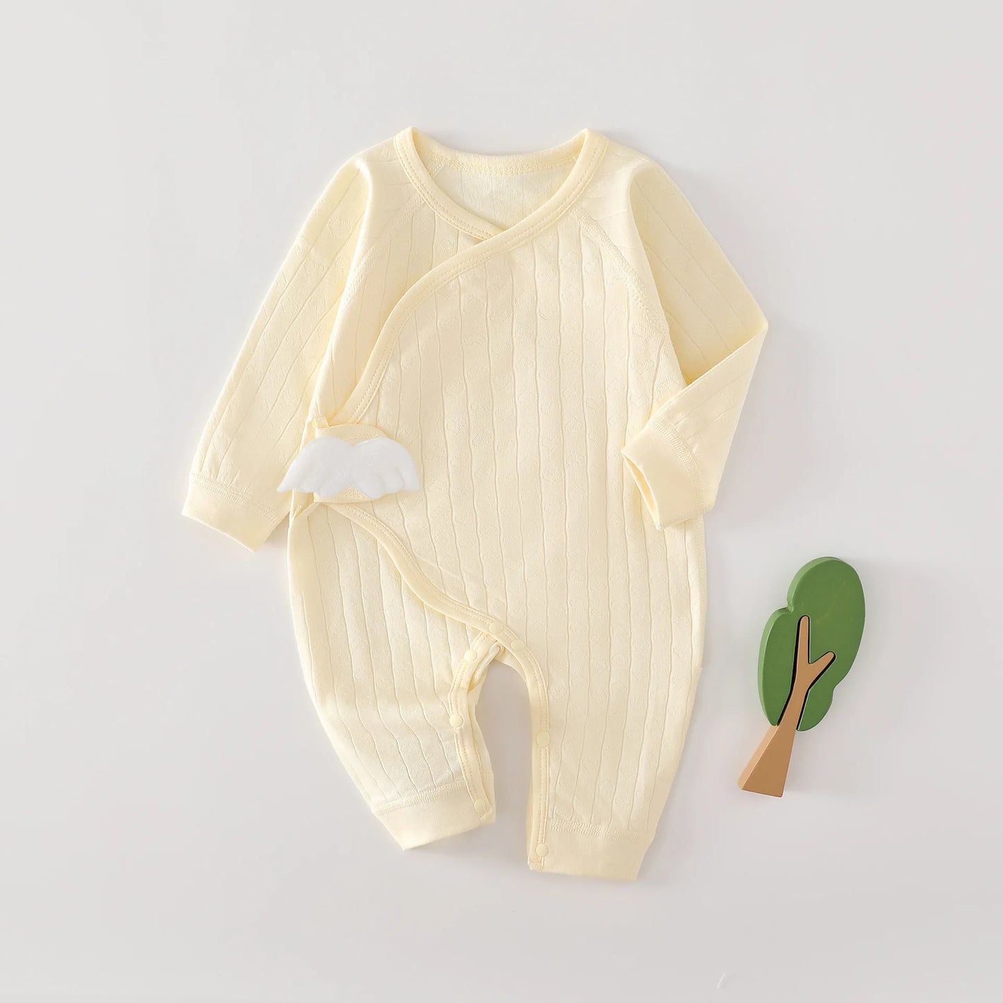 AYNIGIELL Frühling und Herbst 0-6 Monate Baby Strampler Neugeborene Mädchen Jungen 100 % Baumwolle Langarm Kleidung Säuglingsoverall.