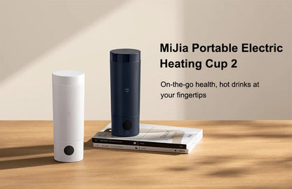 NEW XIAOMI Mijia Portable Electric Kettle 2 Thermos Cup Fast Water Boiler 350ml Smart Temperature Insulated Kettle Travel - CN.