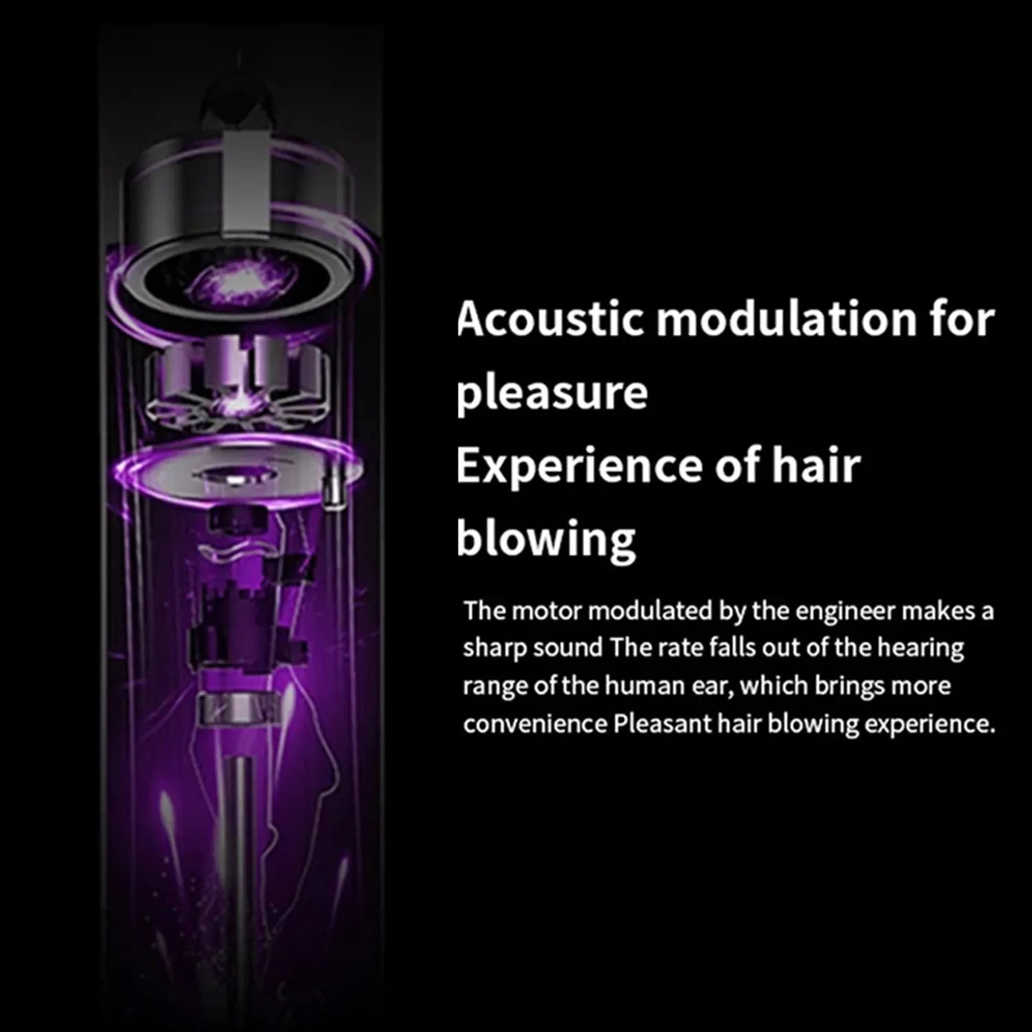 TINSOL High-speed negative ion bladeless constant temperature hair dryer Professional home-use negative ion hair dryer