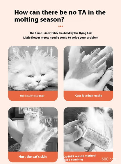 Pet Electric Spray Comb Cat Dog General Spray Massage Comb Cat Hair Removal Cleaning Supplies, Pet Accessories, Pet Steam Comb.