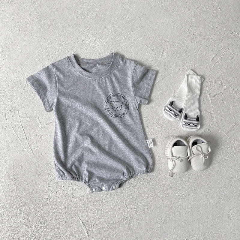 0-2Y Sommer Baby Body Niedlichen Cartoon Gedruckt Einteiliges für Kleinkinder Mädchen und Jungen Baby Kleidung Kleinkind Kurzarm Overall.