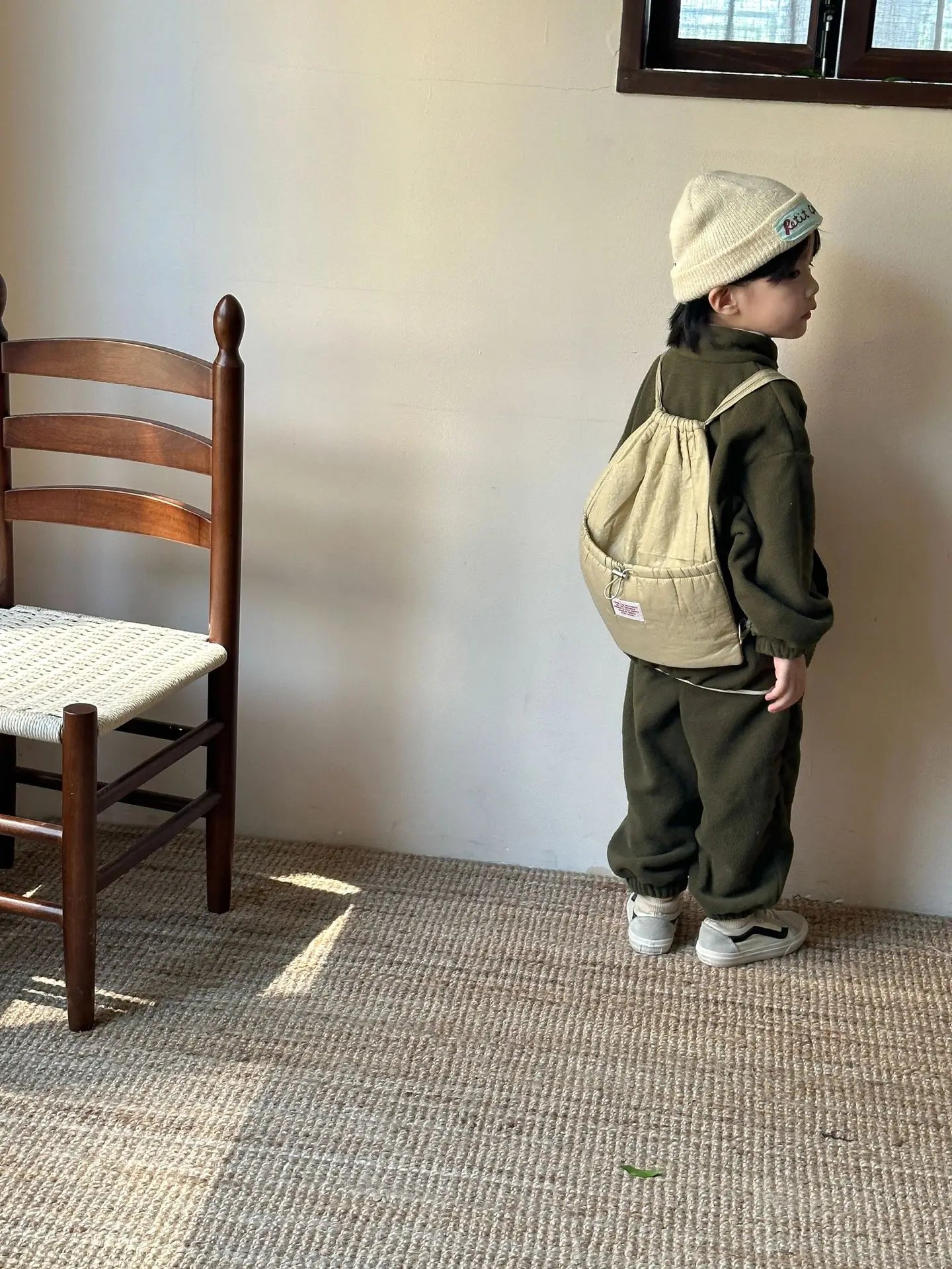 2025 Winter New Children Polar Fleece Sweatshirt Set Boys Girls Plus Velvet Thick Warm 2pcs Suit Kids Casual Sports Outfits