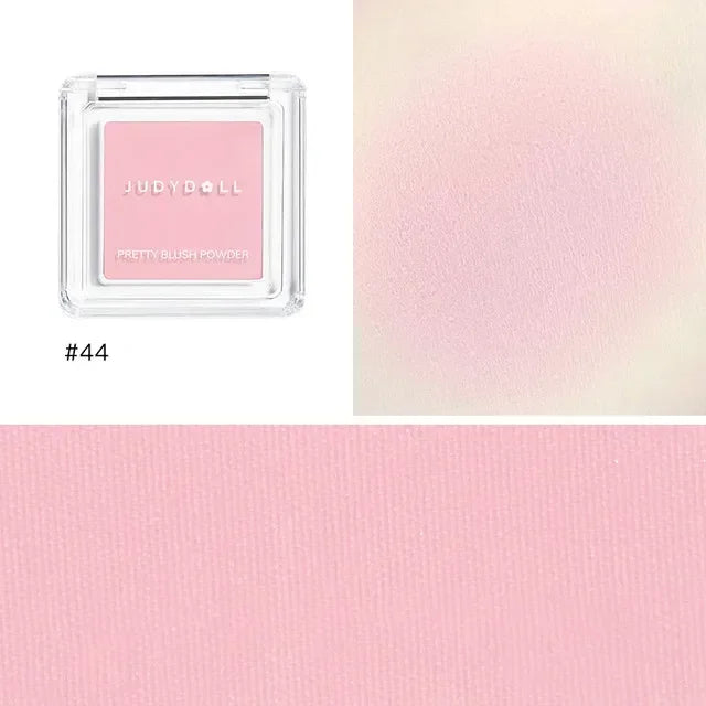 Judydoll Monochrome Blush Portable Silky Cream Multipurpose Blusher Eyeshadow Nude Natural Brighten Skin Tone Makeup Cosmetics