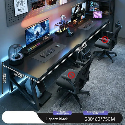 Moderne Doppel Computer Schreibtische Hause Desktop E-sport Gaming Tisch Schlafzimmer Einfache Schreibtisch Student Studie Tische Büro Möbel EE