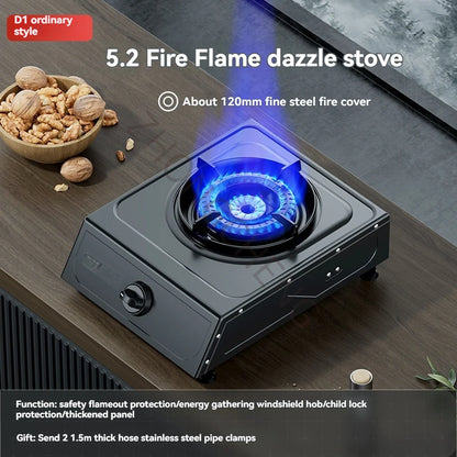 Liquefied Gas Stove Household Flameout Protection Gas Stove Natural Gas Energy-saving Fierce Fire.