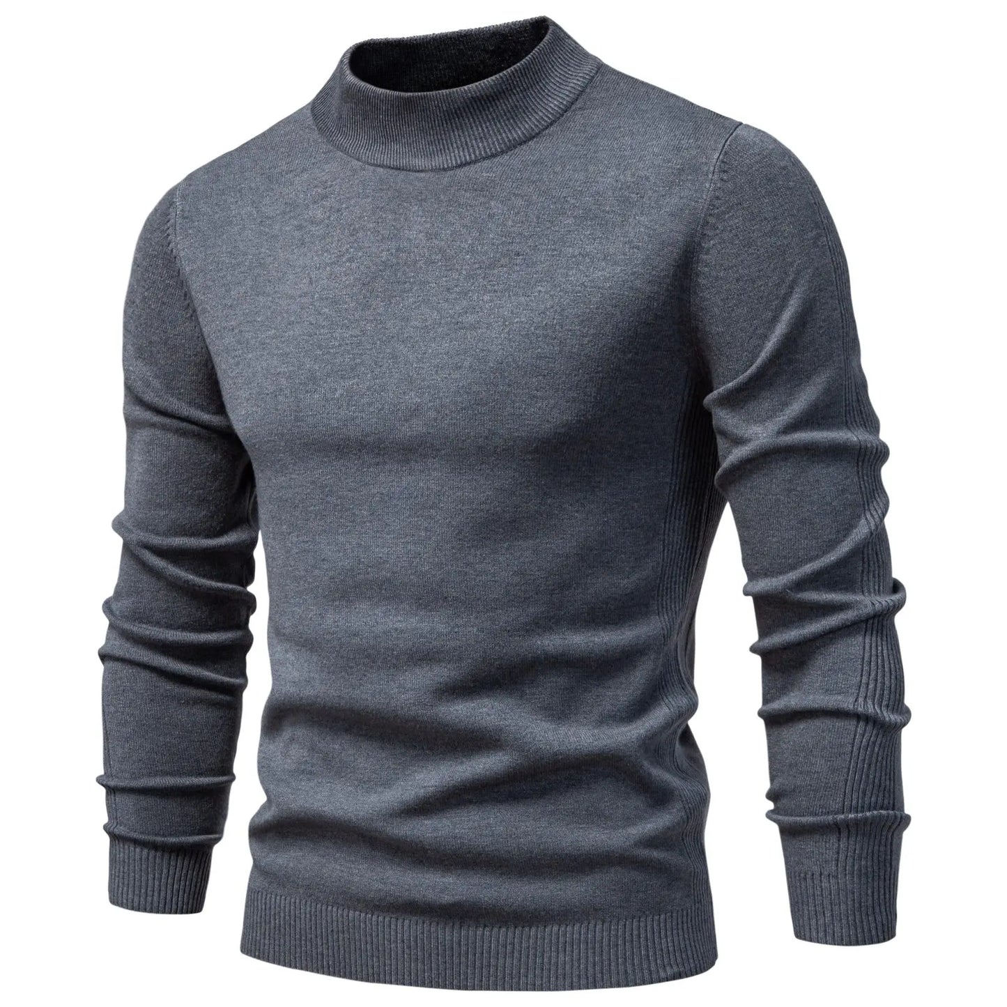 New Winter Turtleneck Thick Mens Sweaters Casual Turtle Neck Solid Color Quality Warm Slim Turtleneck Sweaters Pullover Men