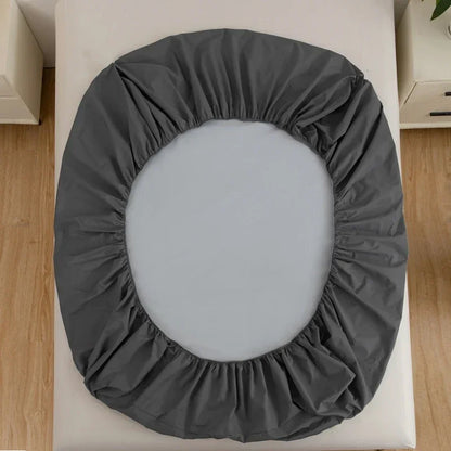 1PC waterproof soft skin frosting solid color bed cap dust cover Mattress cover sheet (pillow case and pillow core not included).