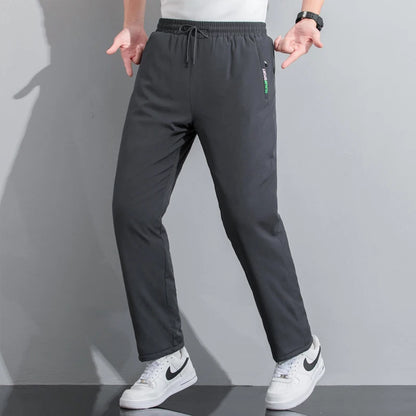 M-8XL Men's Down Pants Plus Size Winter Three-layer Windproof and Waterproof Large Size Plus Velvet Thick Warm Casual Joggers.