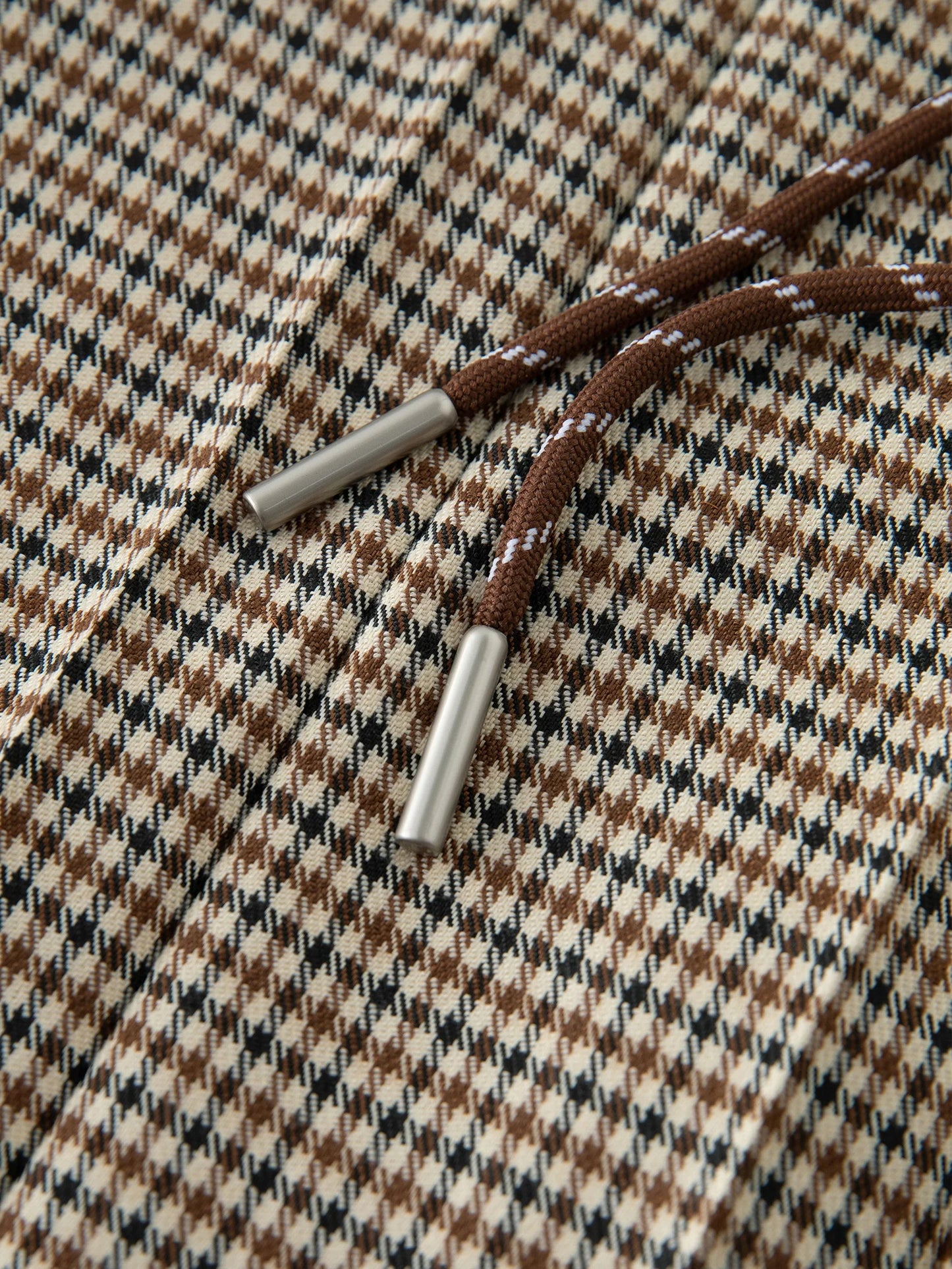 ZIQIAO Houndstooth Pleated Skirt Women's 2025 Autumn New Style College Style Pattern Versatile Casual Mid-length Skirt 25ZQ93064.