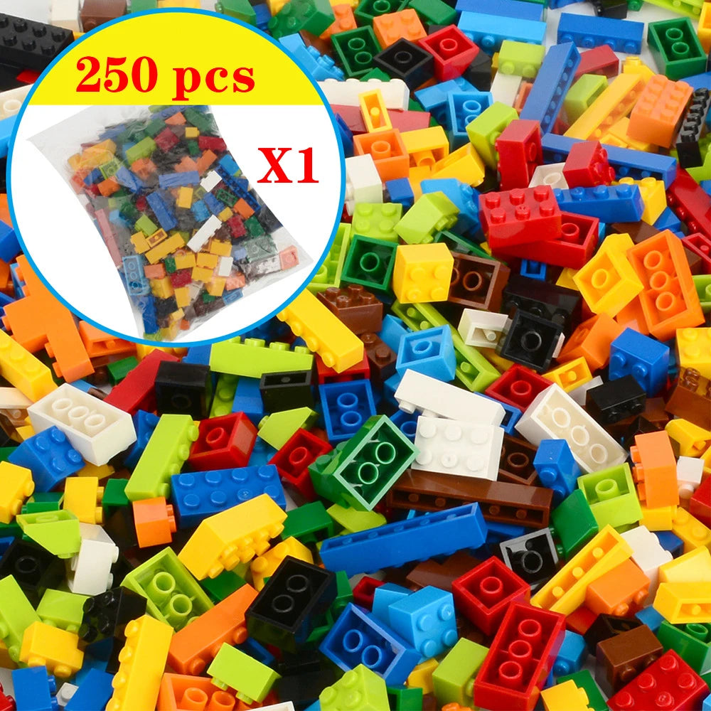 250/500/700 1000 Pcs Pieces Replacement Parts DIY Classic Brick Blocks Building Xmas Gift Creative Moc Sets City Brinquedos
