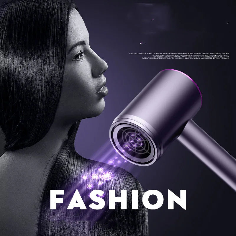 Home portable high power blue hair dryer 1200W professional hair dryer Strong wind salon negative ion hair dryer.