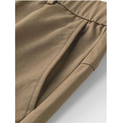 Men's Slim-Fit Straight-Leg Casual Trousers for Young and Middle-Aged Men - New Autumn Collection.
