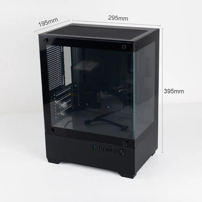 MANMU Tempered Glass Transparent Pc Case Cabinet M-Atx Gaming Rgb Case Desktop Tower Computer Case.