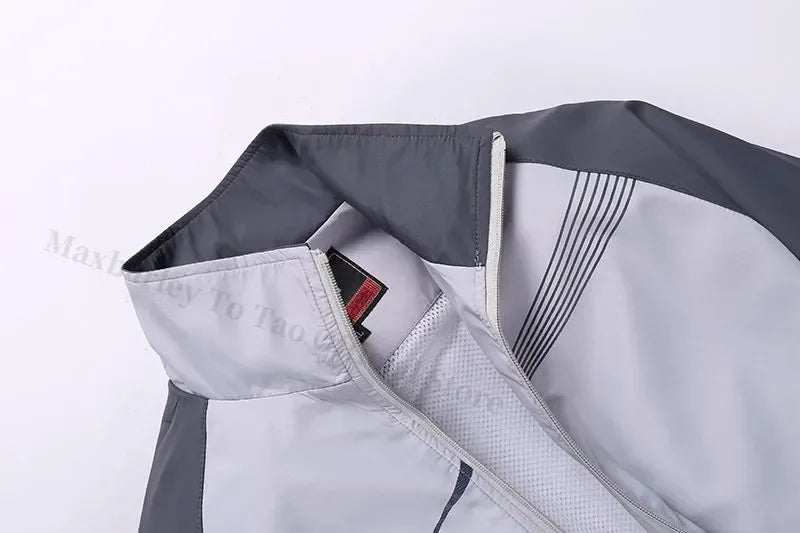 Men Sportswear New Spring Autumn Tracksuit 2 Piece Sets Sports Suit Jacket+Pant Sweatsuit Male Fashion Print Clothing Size L-5XL.