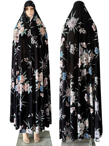 6XL Ramadan Muslim Pullover Sleeveless Dress Women Prayer Garment Arab Jibab Dubai Abaya Islamic Femmel Khimar Worship Robe.