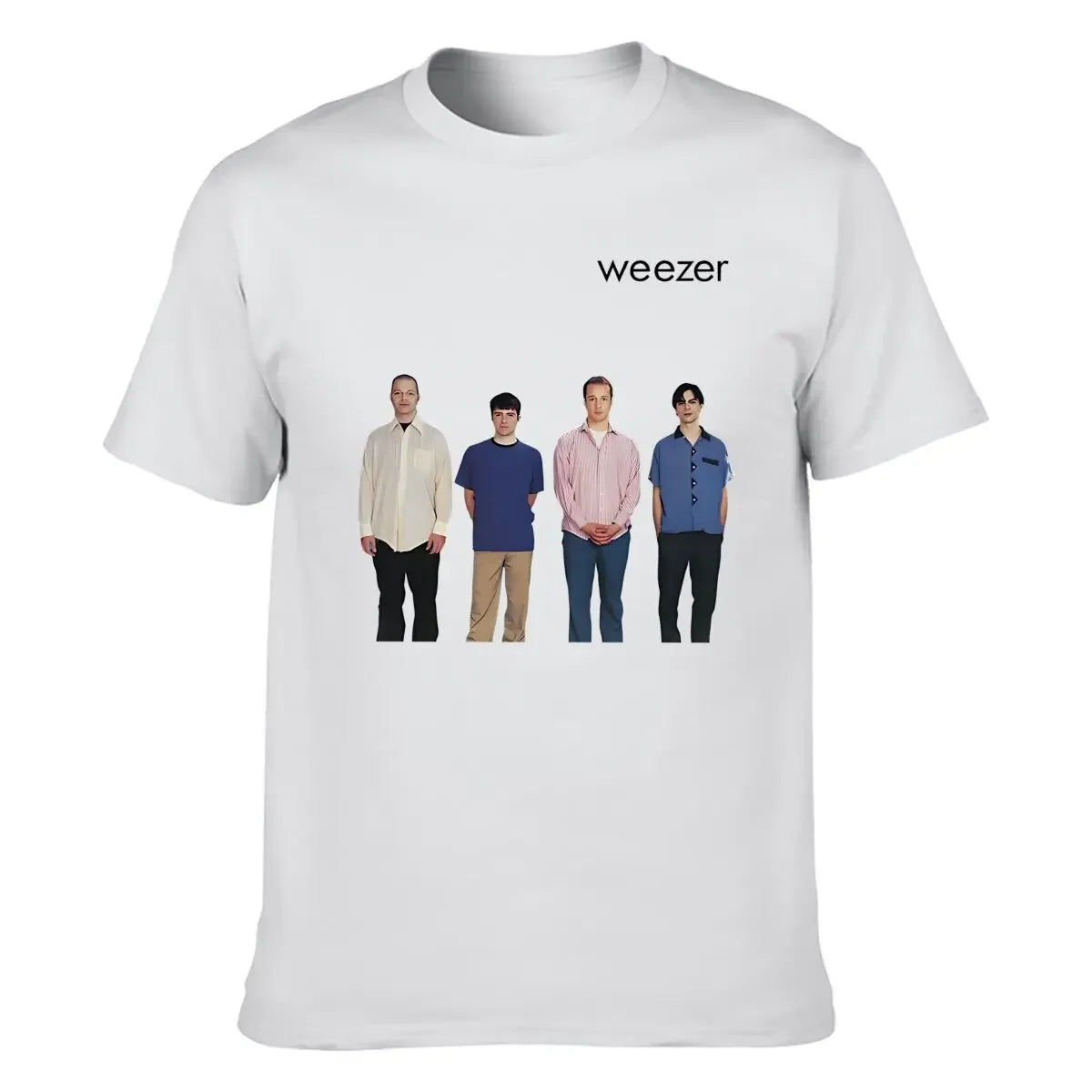 Summer Classic Weezer 1994 Album Band Shirt Classic Royal Blue unisex, casual fashion crew-neck T-shirt 100% cotton.