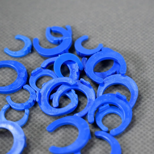 Blue C-Clamp 1/4" 3/8"OD Hose For Water Purifier Quick Connect Fitting Connector Aquarium RO Water Filter Reverse Osmosis System
