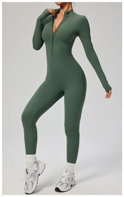 Tianyi High-Intensity Fitness Long-Sleeve Yoga Bodysuit Sensation Tight-Fitting Sportswear for Women Made in China