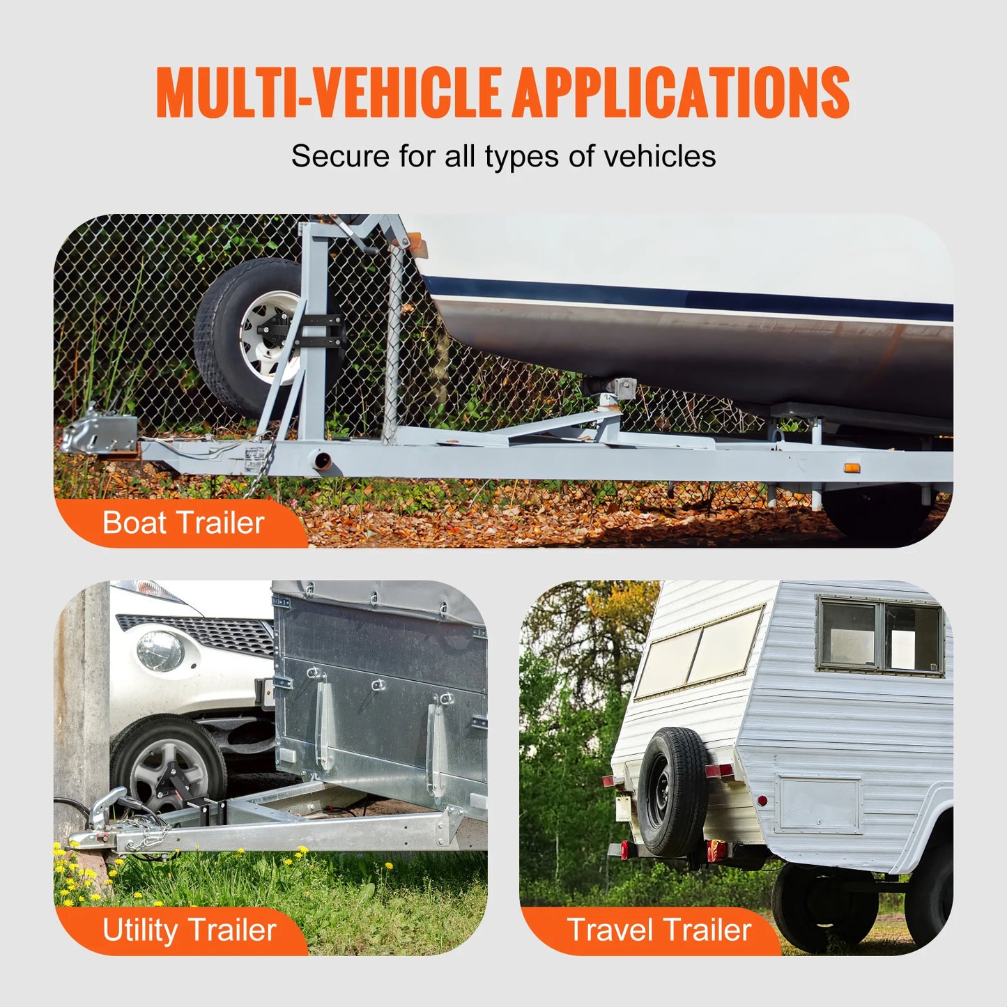 SucceBuy 160 lbs Ersatzreifenträger mit Befestigungsschrauben, Halterungsschuhe an Bolzenmustern, Reifenmontage-Radhalter für Anhänger, Wohnmobile