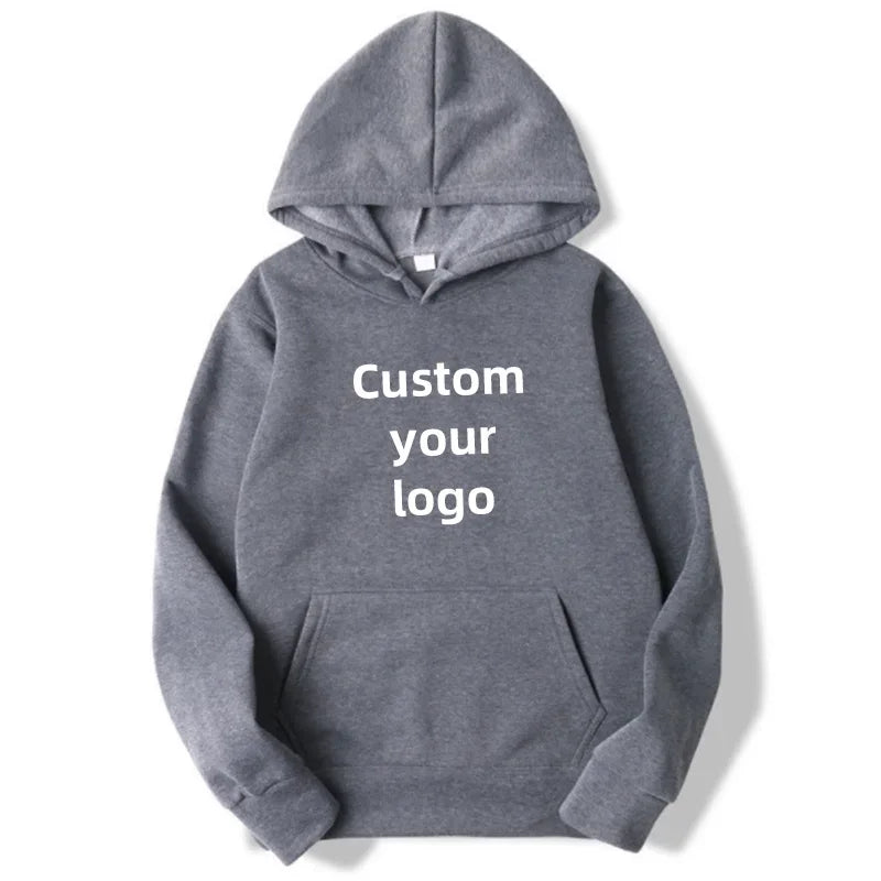 Customized hooded shirt for men and women, featuring photos and logos of your design. High end gifts in EU sizes