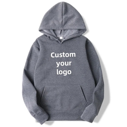 Customized hooded shirt for men and women, featuring photos and logos of your design. High end gifts in EU sizes