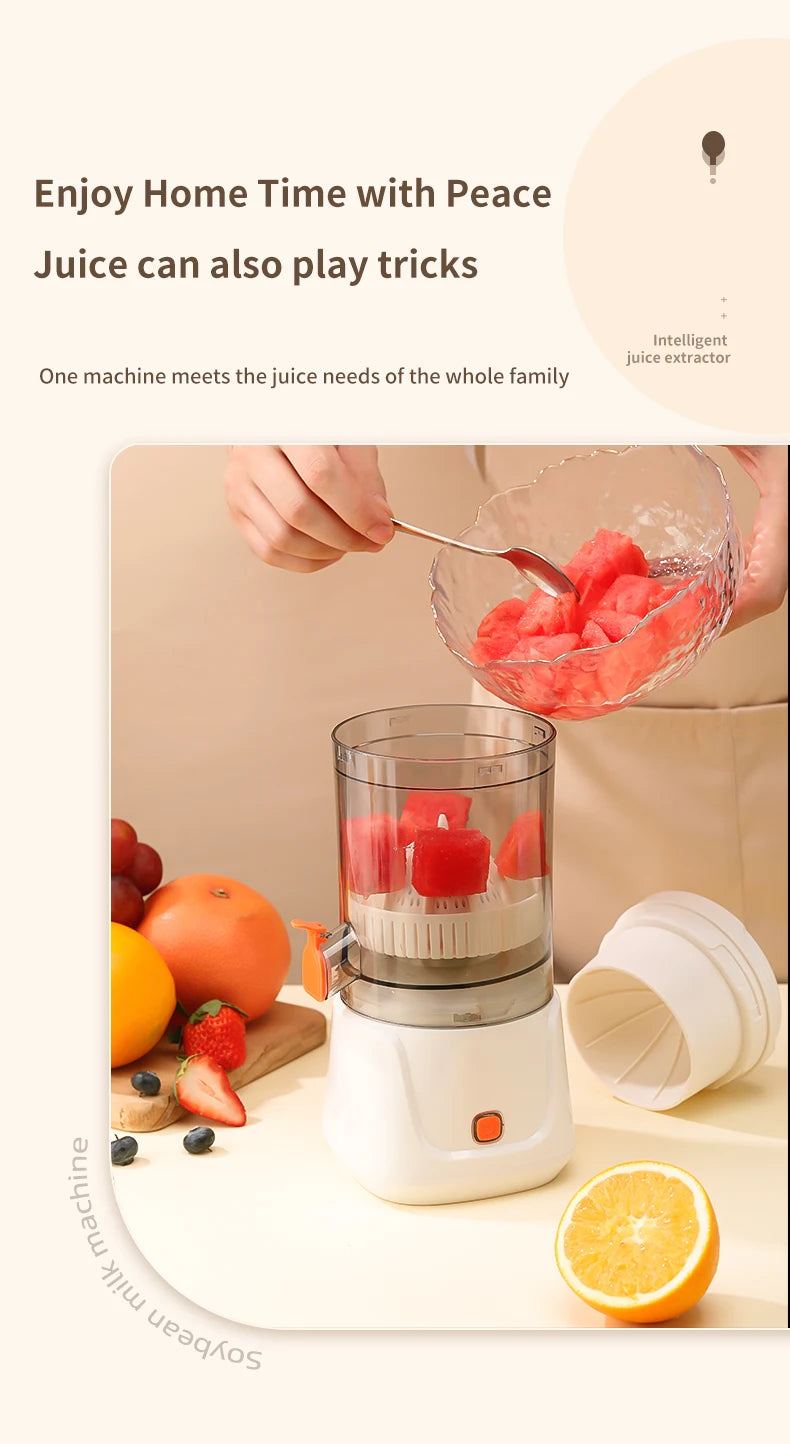 USB Charging Portable Electric Juicer 7.4V Orange Lemon Fruit Blender Household Juice Squeezer Mixer Citrus Juicer for Travel