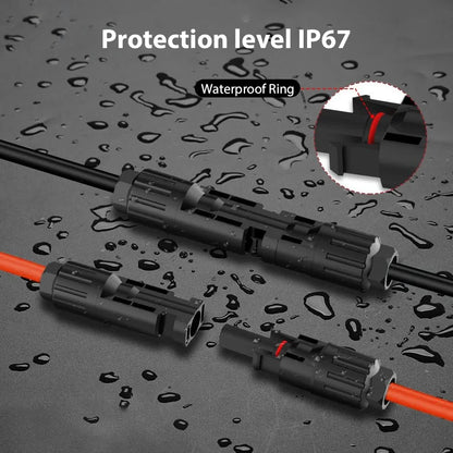 [EU Stock] 2PCS 1M-10M 4mm² 6mm² Solar cable extension cord Solar extension cable Suitable for all PV panel original.