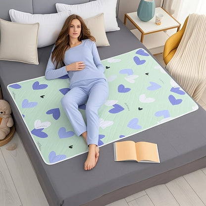 Washable & Reusable Thick Bed Protection Pad - Durable Medical Grade Mattress Protector for Adults, Seniors & Pets, Elderly Care.