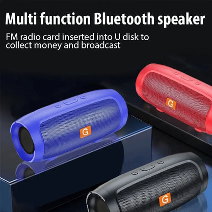Portable Subwoofer Bluetooth Speakers Outdoor Stereo Surround Waterproof Loudspeaker Wireless Sound Box Support FM Radio TF Card.