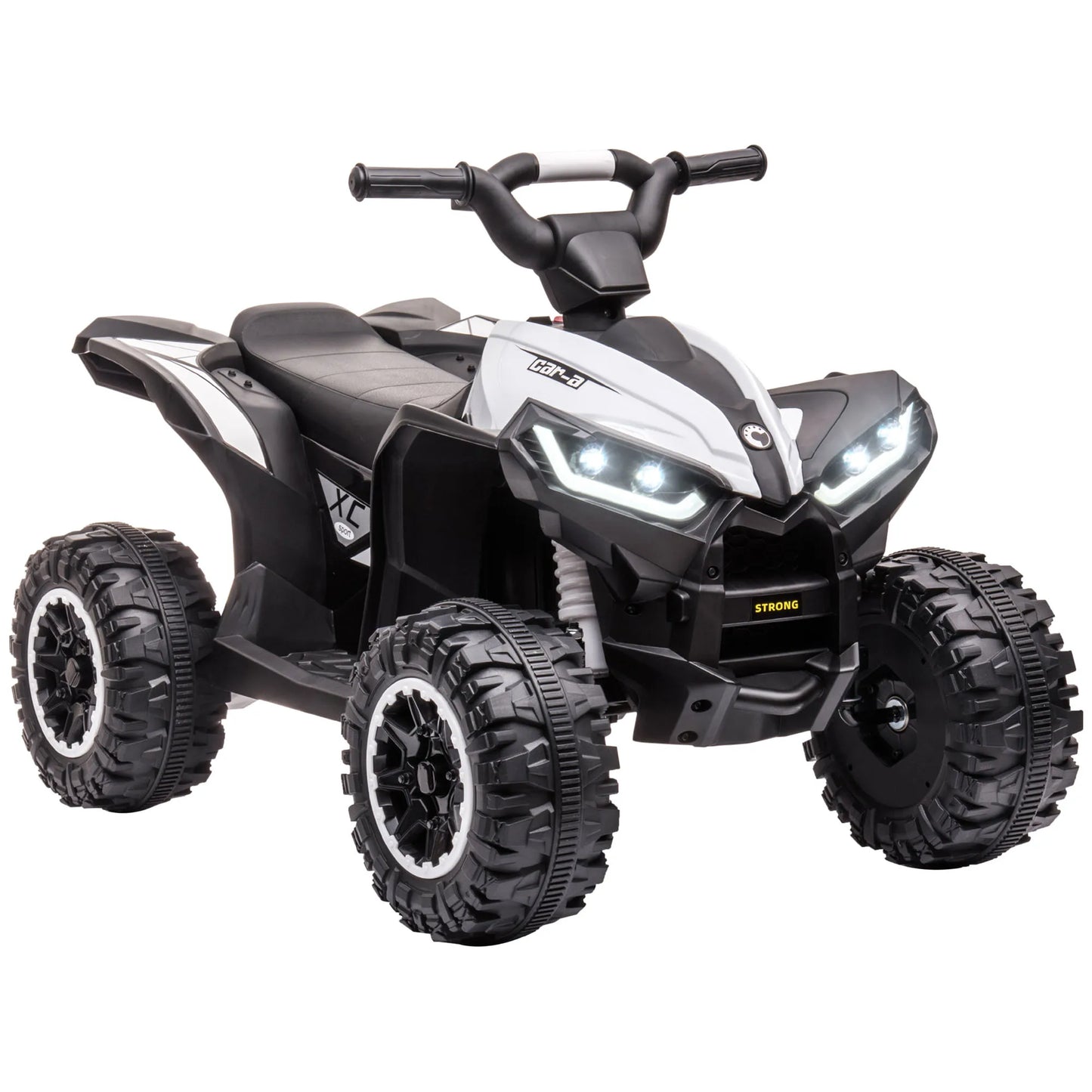 HOMCOM Electric Quad for kids 3-5 years 12V with 2 motor headlights Horn.