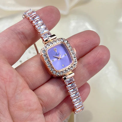 Luxury Women Watches Fashion Diamond Crystal Watches Elegant Quartz Wristwatches for Bracelet Female Wrist Watch Reloj Mujer.