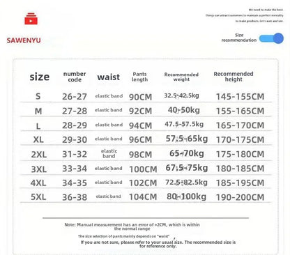 Lässige Herrenhose, koreanische trendige, locker sitzende Hose für dicke Leute, Herren-Jogginghose mit Gürtel und Spleißen.