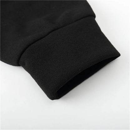 Men's Casual Tracksuit Autumn Fleece Warm Sweatshirts Sweatpants Suit Daily Sports Hooded Sweatshirts + Jogger Pants 2-piece Set.