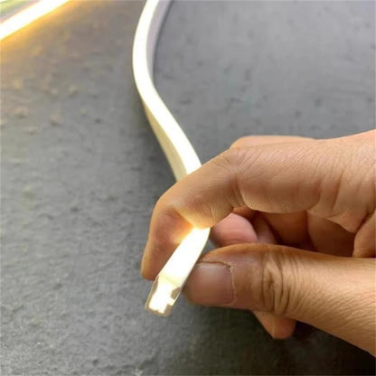 4/6/8/10mm Narrow LED Neon Silicone Tube Rope Lamp Recessed DC12V Flexible Waterproof Diffuser Cabinet Closet Ribbon Strip Light