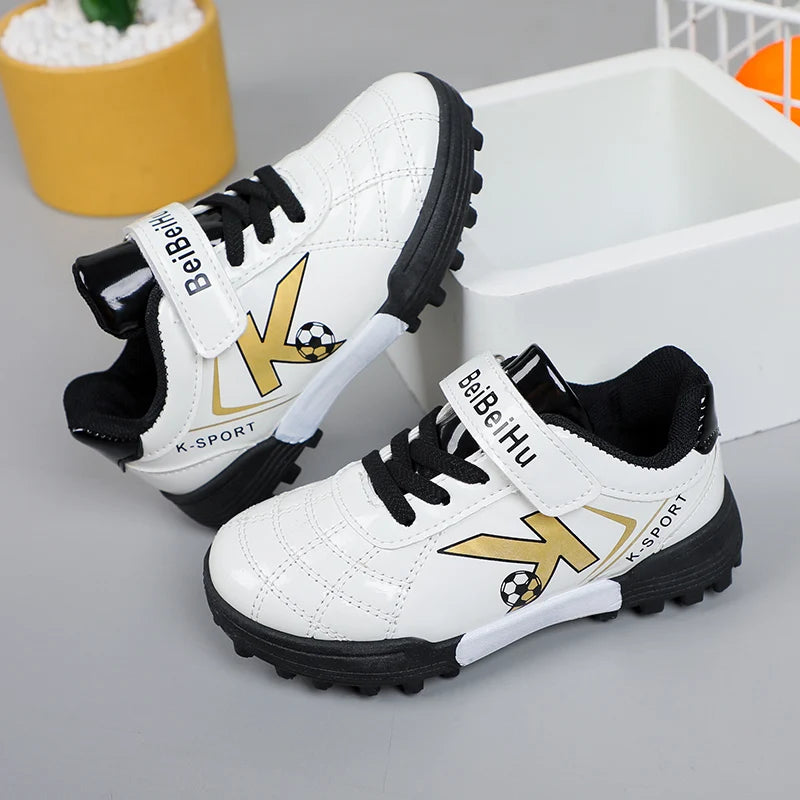 Soccer Cleats for Kids 2024 New Children Football Cleats Fashion Firm Ground Soccer Shoes.