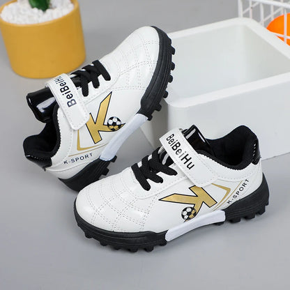Soccer Cleats for Kids 2024 New Children Football Cleats Fashion Firm Ground Soccer Shoes.