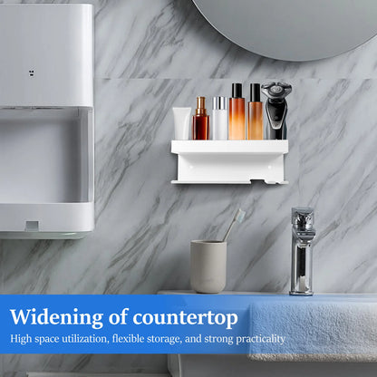 Haartrockner-Halter, Wandmontage, Aufbewahrungsregal, Dyson Airwrap-Halter mit speziellem Steckerschlitz, Haarpflege-Werkzeug, Badezimmer-Organizer