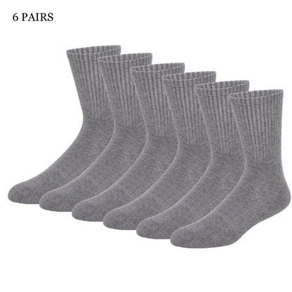 Match-Up Men's sport crew terry socks athletic socks (6 PAIRS).