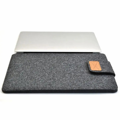 Felt Sleeve Slim Tablet Case Cover Bag for MacBooks Air Pro 11 13 15 Inch Solid Color Tablet Storage Bag.