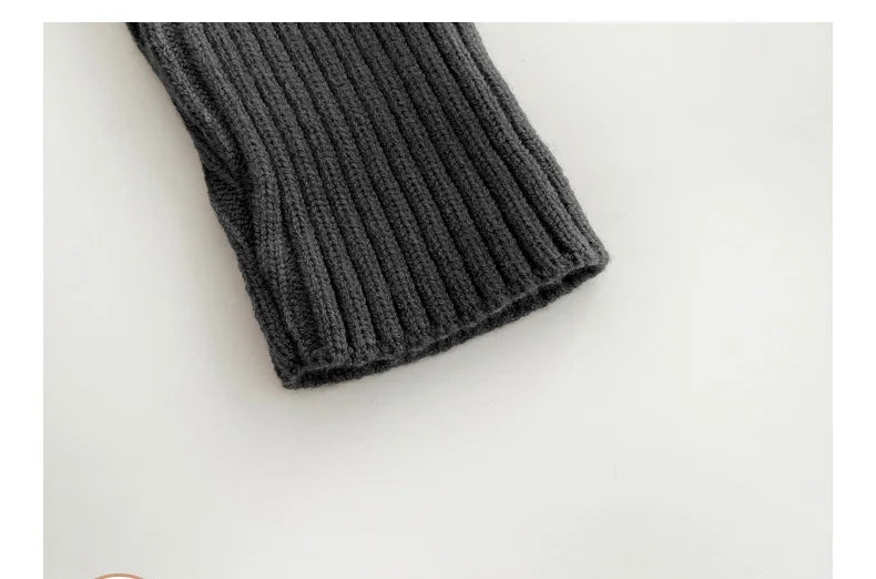 Herbst Neugeborene Kurze Infant Mädchen Jungen Ein Stück Kleidung Stricken Strampler Solide Baby Jungen Overall Verdicken Strickwaren Outfits.