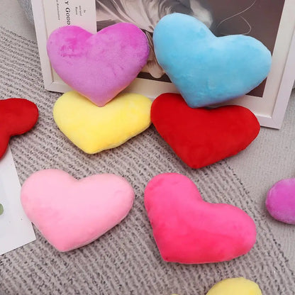 PP cotton Soft Pillow Comfortable Heart Plush Pillow Red Color Pink Color Stuffed Pillow Heart Shape Home Decorative