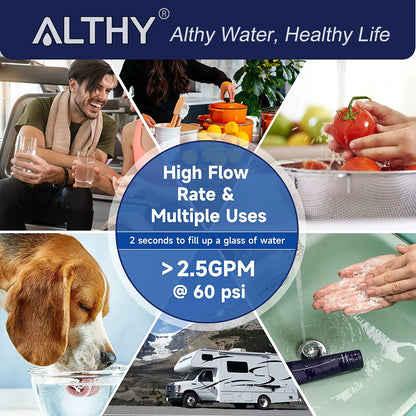 ALTHY Under Sink Drinking Water Filter Purifier -NSF/ANSI Certified Direct Connect Under Counter Drink Water Filtration System.
