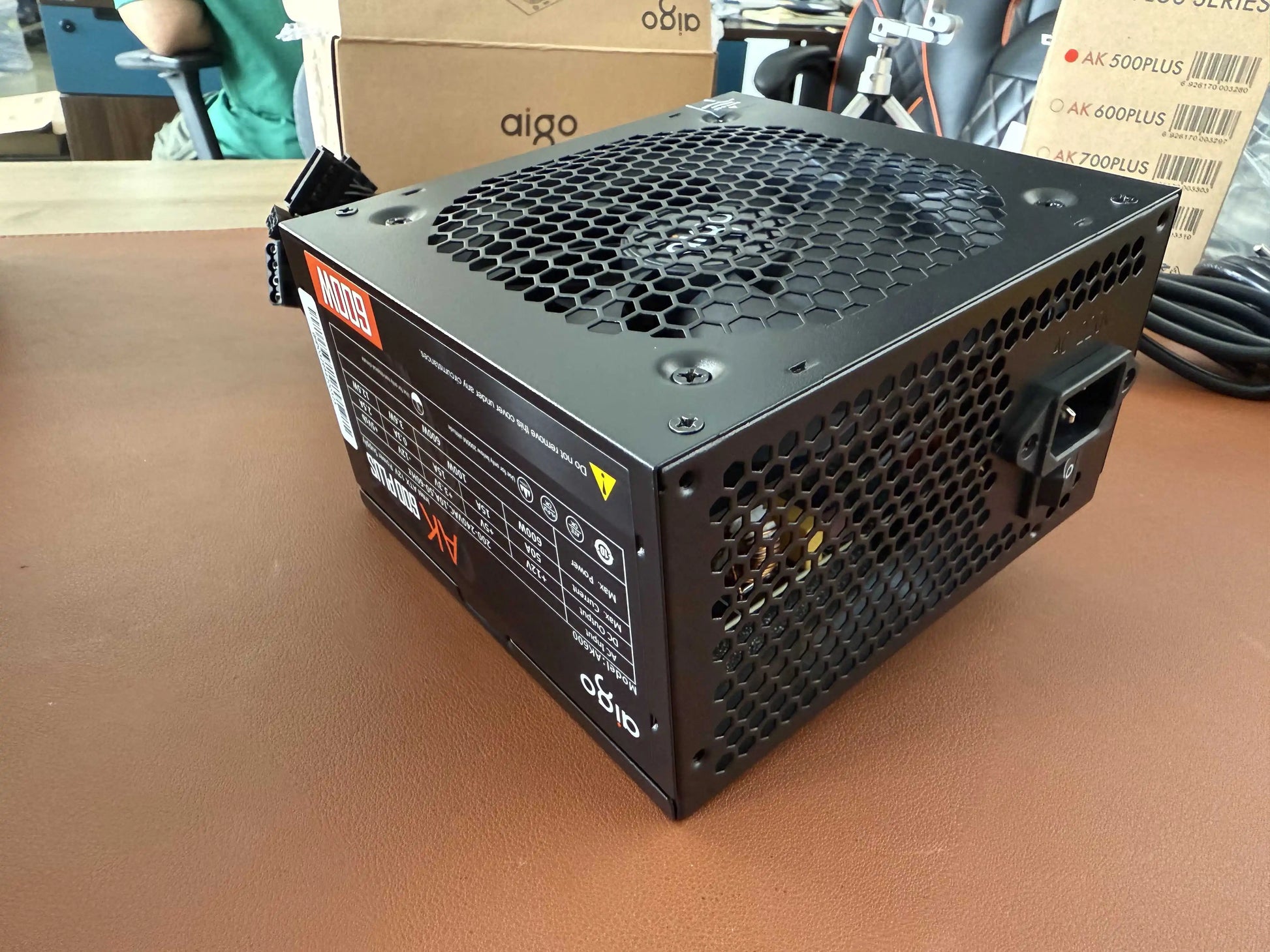 Aigo AK PC PSU Power Supply Unit 500W 600W 700W 800W 1000W Gaming 120mm RGB Fan 220V ATX Desktop computer Power Supply for BTC.