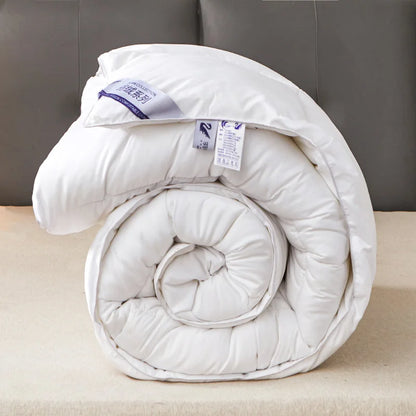 Solid White Goose Down Like Duvet Fluffy Quilted Comforter Comfortable Warm Winter/Autumn Thick Blanket 150*200cm Quilt Core.