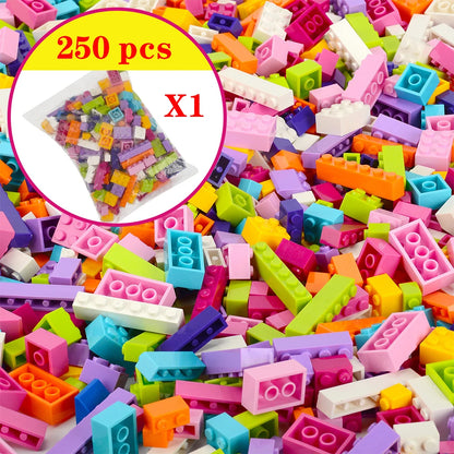 250/500/700 1000 Pcs Pieces Replacement Parts DIY Classic Brick Blocks Building Xmas Gift Creative Moc Sets City Brinquedos