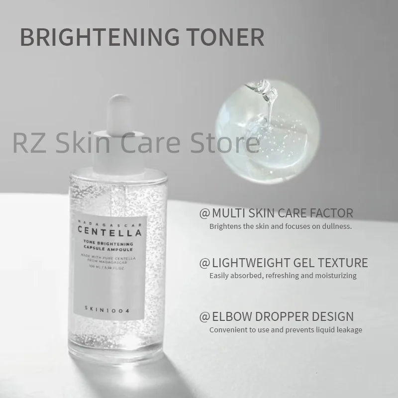 SKIN1004 Madagascar Centella Skincare Whitening 3Pcs/Set Brightening Serum Cleansing Gel Foam Toner Korean Skin Care Products.