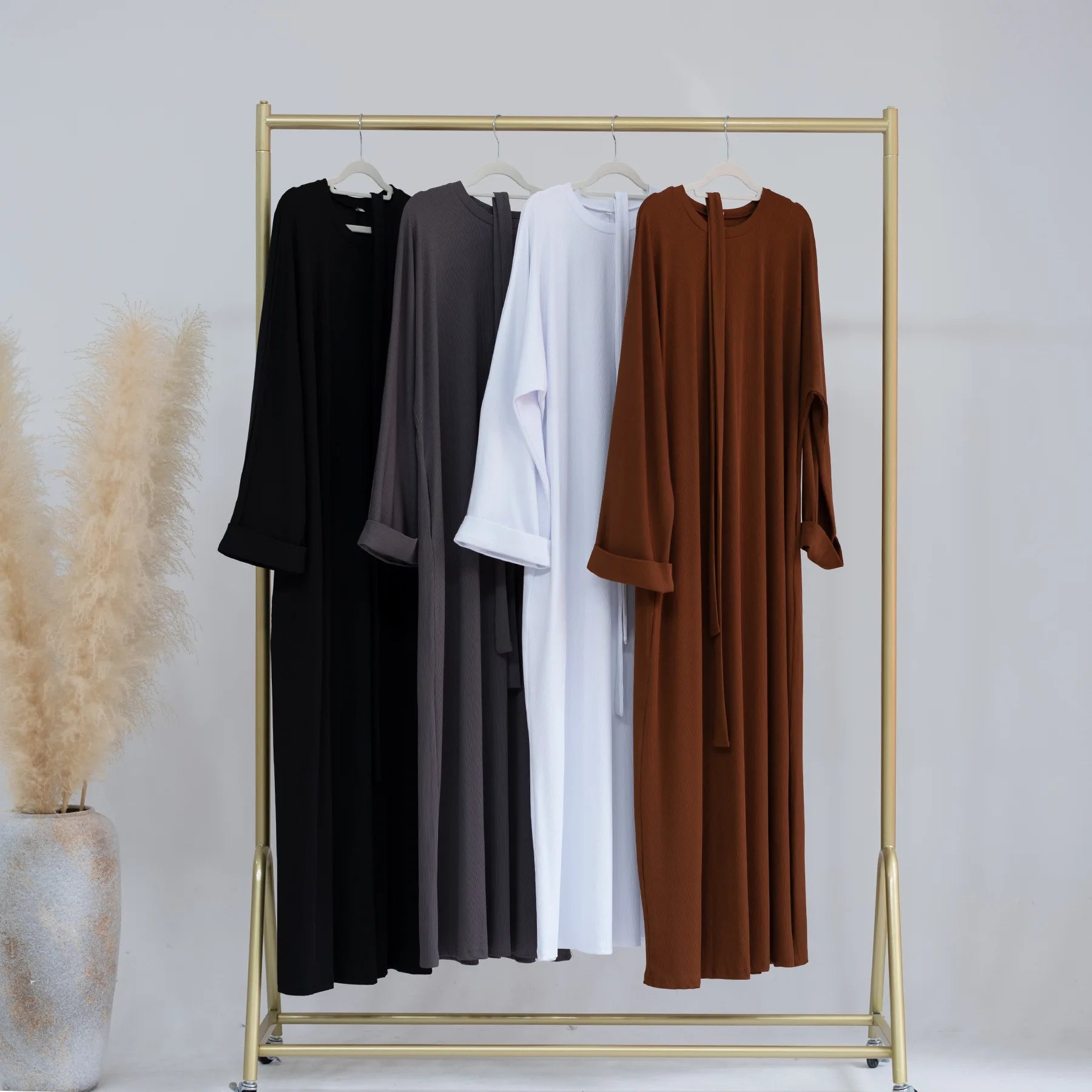 2023 Autumn Winter Knitted Dress Muslim Women Abaya Female Arabic Turkey Modest Dresses New Warm Long Robe Islam Clothing.