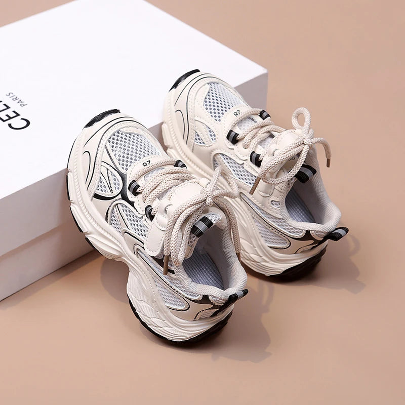 Summer Breathable Mesh Children’s Running Shoes for Boys Girls Non-Slip Soft Sole Toddler Sneakers School Outdoor Play Footwear.