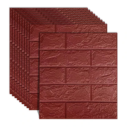 10/20/30/40/50pcs DIY 3D Simple Brick Pattern Wall Stickers,Thickened, Sound-proof,Waterproof,Moisture-proof