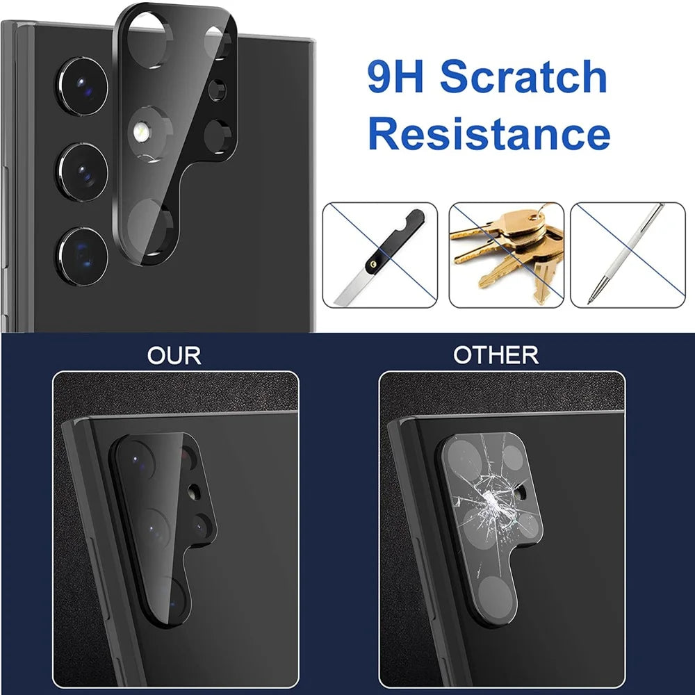 3PCS Camera Protector For Samsung Galaxy S25 S24 S23 Ultra S22 S21 Plus Camera Lens Film Samsung S25 S24 FE Cameras Glass.